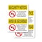 Signmission Drugs Or Alcohol Dismiss Bilingual OSHA Security Notice Sign, Plastic, 7in W x 10in L, 2PK OS-2PACK-SN-P-710-L-11530 - alternate 1